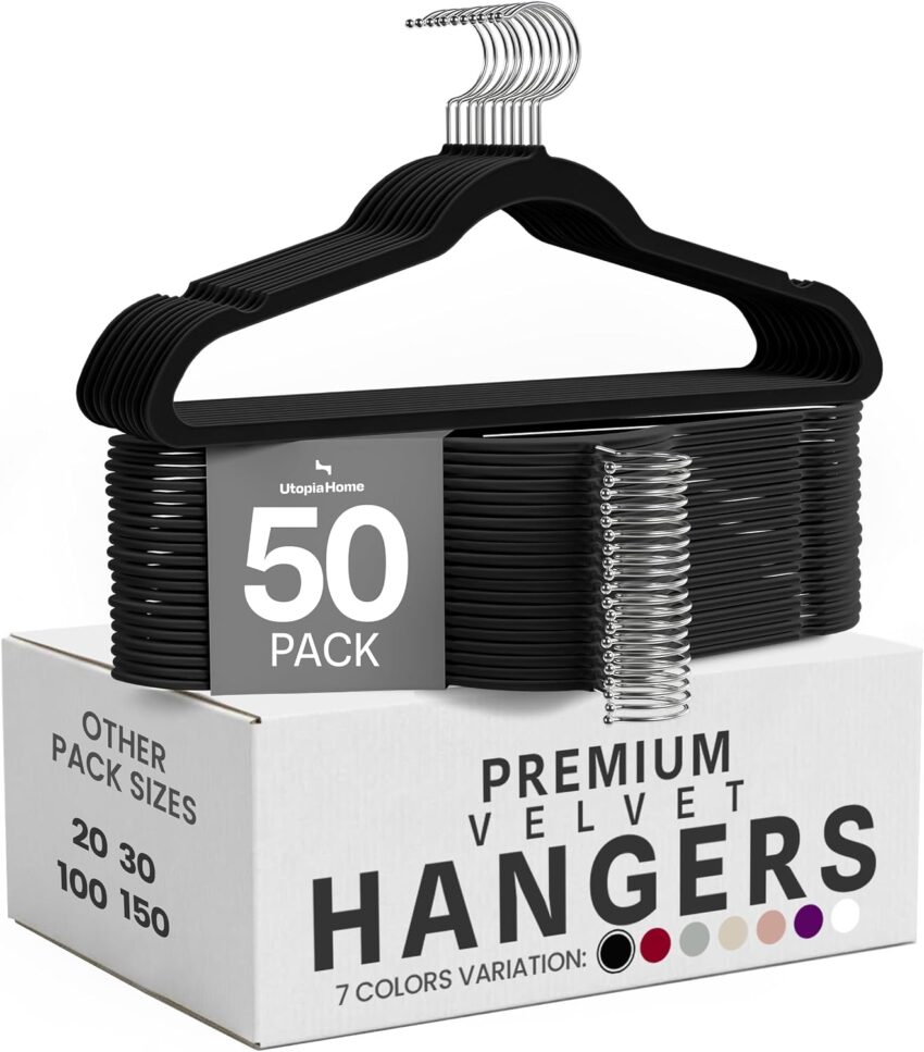 Amazon Basics Velvet Clothes Hangers
