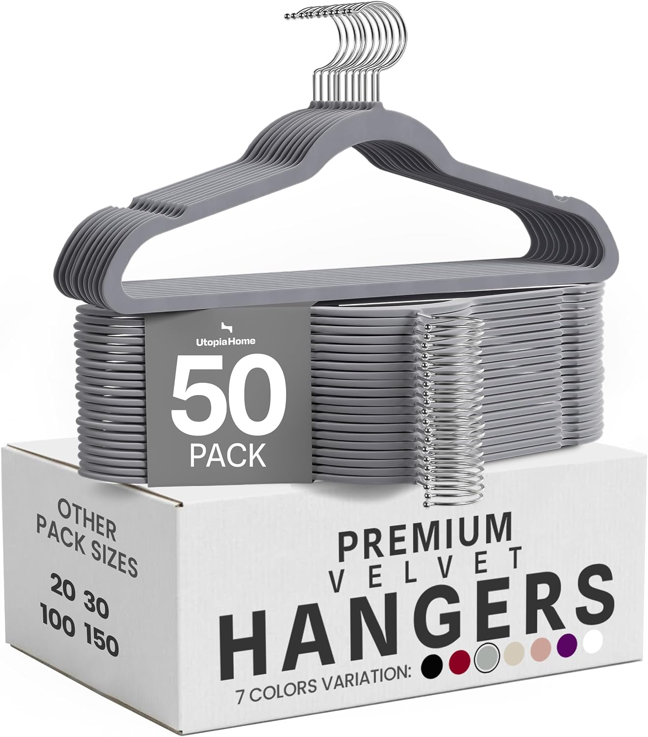 Amazon Basics Velvet Clothes Hangers