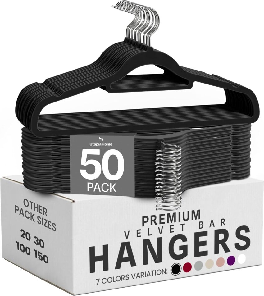 Amazon Basics Velvet Clothes Hangers