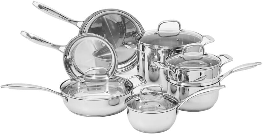 Amazon Basics Stainless Steel Cookware