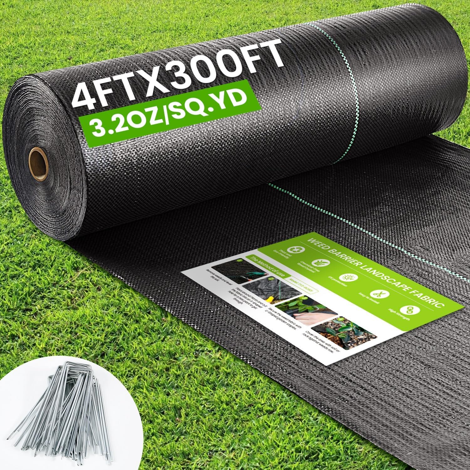 Amazon Basics Fabric Weed Barriers