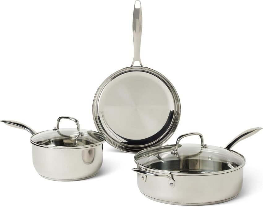 Amazon Basics Stainless Steel Cookware