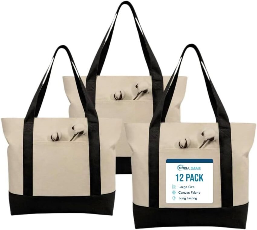 Amazon Essentials Canvas Totes