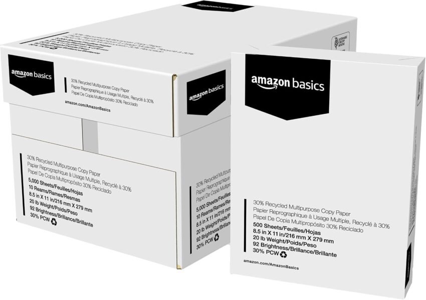 Amazon Basics 20lb Copy Printer Paper