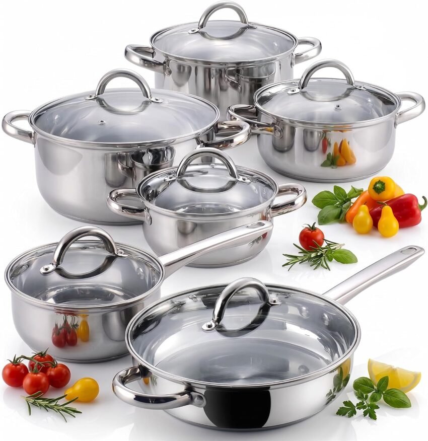 Amazon Basics Stainless Steel Cookware